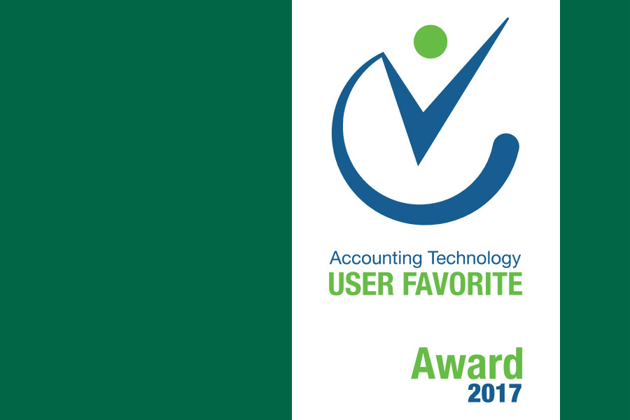 Badge for the Accounting Technology User Favorite Award | Accountex | Knowify