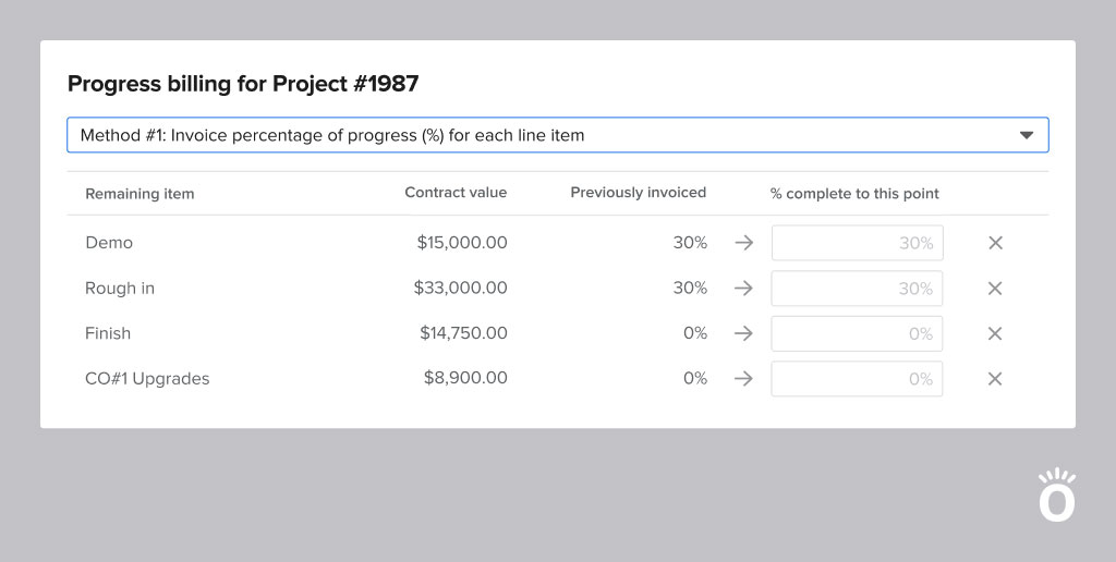 Example of how to invoice in Knowify | Progress billing in construction | Knowify
