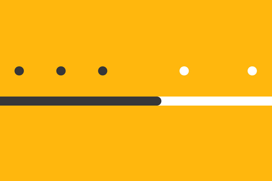 Visual with one dotted line and one solid line | Milestone vs. Progress billing | Knowify