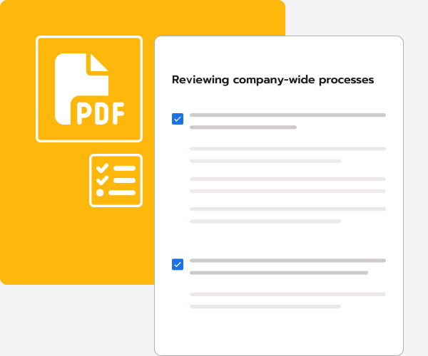 Abstraction of a pdf document for a job costing audit using iconography of a pdf file and a check list | Tools | Knowify