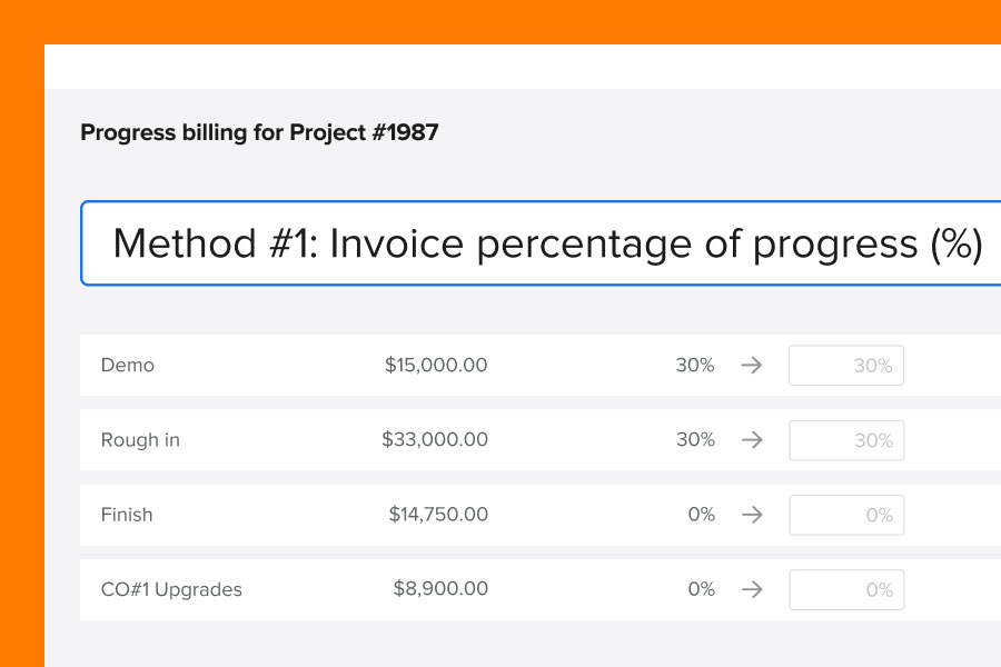 Production abstraction displaying progress invoicing | Comparing Knowify’s contractor-centric approach to progress invoicing with QuickBooks Online | Knowify