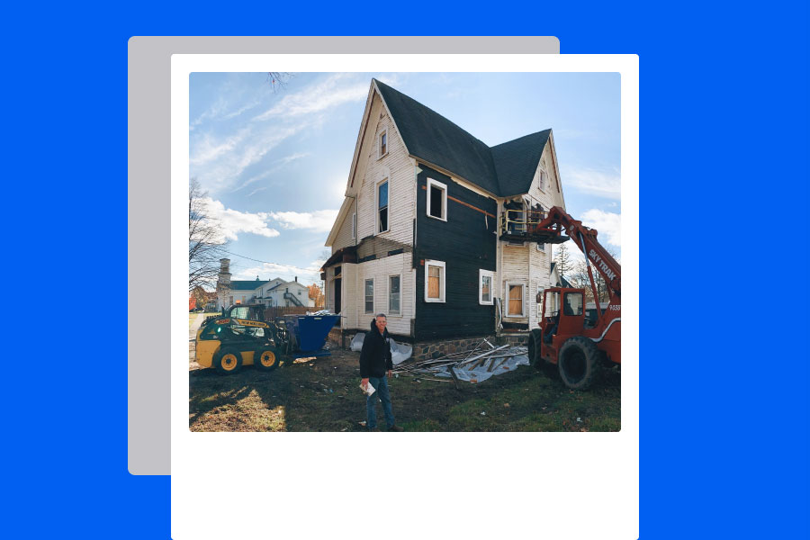 Polaroid picture of a construction project of 1stChoice Services | General contractors | Knowify