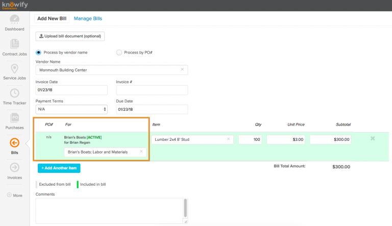 Using QuickBooks Classes with Knowify – Knowify